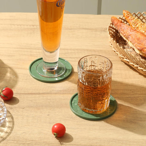 TLitdr Set 6,Hot 6pcs) Coasters of or Cold Drink Coasters with Holder,Modern Style Coffee Table Coaster,Suitable