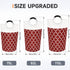 Large Collapsible Laundry Basket, 115L Waterproof Hamper Bag with Handles for College Dorm, Family, Red