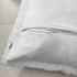 NordECO HOME Luxury Soft Faux Fur Fleece Cushion Cover Pillowcase, 16" x 16" Inch, White, 2 Pack