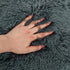 20x12 Fur Ottoman Stool Unstuffed Footstool Cover Floor Pouf NO Filler Foot Rest In Round Poof Seat Bean Bag Chair