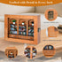 Pawnoc 200 1 3 1 Anxiety Bookshelf with Mini Books, Mini Library Decor, Shake Away Your Anxiety, Includes Bookshelf