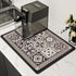 Coffee Mat, Boho Style Dish Drying Mat, Fast Water Absorption, Easy to Clean, Fit for Coffee Bar Accessories