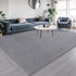 AROGAN Modern Shag Area Rug for Bedroom, 4x6 Feet Washable Plush Memory Foam Carpet for Kids Room Grey