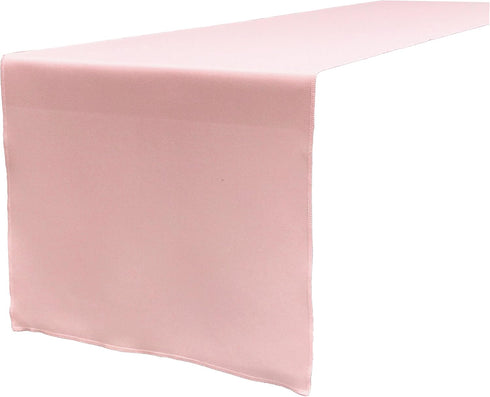 LA Linen Light Pink Polyester Poplin Table Runner, 14 by 108-Inch