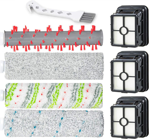 Multi-Surface Pet Brush Rolls 2787 & Vacuum Filters 1866 Replacement Parts,Compatible with
