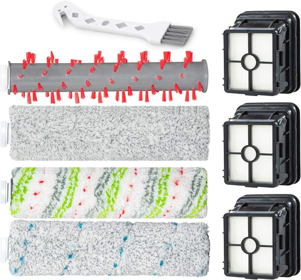 Multi-Surface Pet Brush Rolls 2787 & Vacuum Filters 1866 Replacement Parts,Compatible with