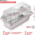 Stock Your Home Disposable Aluminum Loaf Pans with Lids, 30 Pack Foil Baking Tins