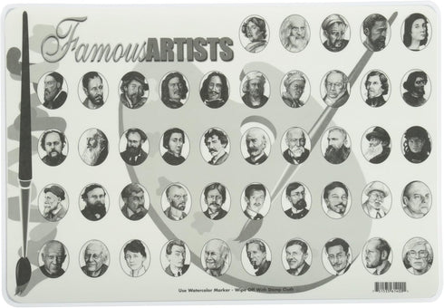 Painless Learning Large Famous Artists Placemat