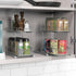 Simple Houseware 2 Tier Spice Rack - Slide Out Wire Basket Drawer Organizer in Silver