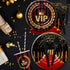 VIP Party Decorations Tableware | Movie Star Red Carpet Birthday Supplies for 24 Guests