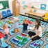 4.5x6 Feet Car Play Mat for Kids, Race Car Rug for Nursery Bedroom Floor Mat Road Track Carpet for Boys and Girls