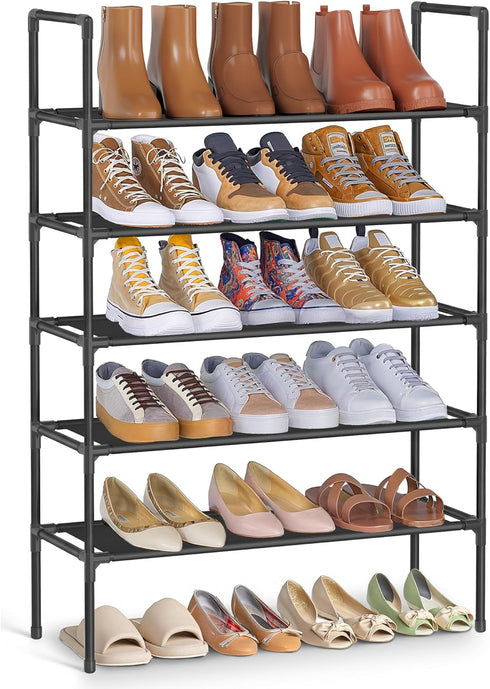 SONGMICS 5-Tier Shoe Rack, Shoe Storage for Hallway Closet, Slim and Space-Saving,