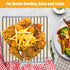 Air Fryer Rack for Ninja Foodi 10 in 1 SP101 Digital Oven, 13.4''*13.4'' Stainless Steel Accessories, Dishwasher Safe