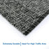 LEEVAN 2'x3' Black Washable Bathroom Rug, Modern Reversible Cotton Entryway Mat for Kitchen and Laundry Room