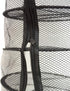 Natural Buy 9 Inch 7 Indoor/Closet Level Micro Hanging Dry Net Drying Rack for Herbs, Organizer, Freshner - Black Mash