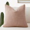 Foindtower Decorative Textured Boucle Throw Pillow Covers Accent Solid Pillow Cases Neutral