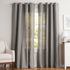 Exclusive Home Loha Linen Grommet Top Curtain Panel Pair, 54"x84", Black Pearl