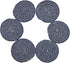 6 Pcs Woven Braided Coasters for Drinks, Absorbent Modern Dining Room Decor, Housewarming Cup Mat (Navy Blue)
