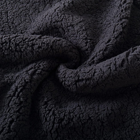 Reafort Black Ultra Soft Sherpa Body Pillow Cover with Zipper Closure, 21"x54"