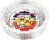 PACTOGO Disposable Aluminum 5 3/4" Meat Pot Pie Extra Deep Pan with Clear Dome Lid, Pack of 6