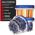 Stock Your Home 16oz Plastic Containers with Twist Top Lids, 10 Pack Freezer Containers for Leftover Food, Airtight