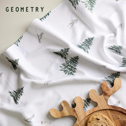 GEOMETRY Christmas Kitchen Towels - Quick Dry Microfiber Cloth Dish Towels for Kitchen Drying - Premium Quick Dry Towel