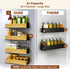 ARIBAGGI 4 Pack 4 8 Magnetic Spice Rack for Refrigerator Strong Magnetic Shelf for Fridge, Large Spice Organizers