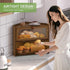 Countertop, JANSNIMEN Corner Bread Box for Kitchen Large Bread Container Storage Bamboo Wooden Farmhouse Bread Box