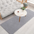 Keeko 2x6 Washable Hallway Runner Rug, Grey Soft Indoor Low Pile Non Slip Memory Foam Carpet for Bedroom Kitchen Living