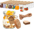 Brajttt 3.4 oz Small Glass Jar with Cork Lids,48 pcs Mini Glass Bottles,Spell