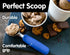 Frozen SUMO Stainless Steel Ice Cream Scoop With Ergonomic Handle - Sturdy, Dishwasher-Safe Scooper For Effortless