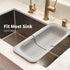 Makerstep Over the Sink Colander Strainer Basket, Expandable for Washing, Draining, and Drying, Grey Kitchen Essential