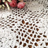 2pcs, 15X27inches,Hand USTIDE Crochet Lace Table Runner White Crochet Table Doilies Table Topper for End Table