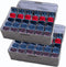 AARAINBOW 2 Packs Underwear Socks Ties Storage Organizer with Lids, Foldable Closet Drawer Organizer 60 Cells (30 Cell,