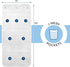 S&T INC. Shower Organizer, Bathroom Caddy with Quick Drying Mesh, 7 Pockets, 2 Pack, White