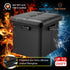 13 Inches DocSafe Storage Ottoman with Lock,Fireproof Folding Ottoman Foot Rest Stool Storage Chest with Storage Safe