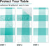 Hiasan Checkered Square Tablecloth - Stain Resistant, Waterproof, Wrinkle Resistant Washable Table Cloth for Dining