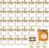 BIGIVACA 3 oz Mini Honey Jars - 30 Pack Hexagon Glass Jars