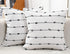 NUYECY Set of 2 Boho Throw Pillow Covers 20x20,Black Off White Neutral