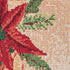 Decorative Christmas Poinsettias Candles Design Tapestry, 13" X 70" Table Runner