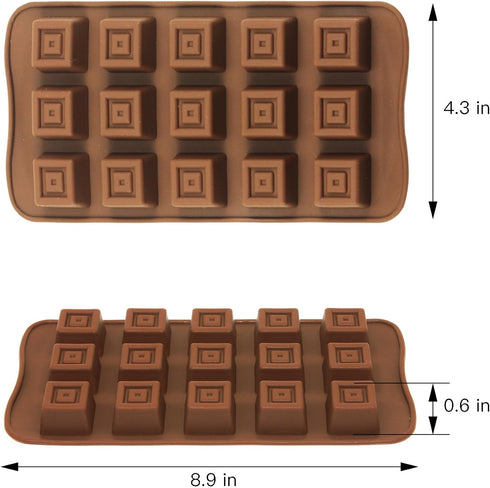 homEdge Truffle Mold Set of 4 Packs - Food Grade Non-Stick Silicone Jelly Chocolate Candy Ice Molds
