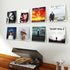 8 Pack 12 inch Album Gotega Vinyl Record Shelf Wall Mount, Record Holder Display, Clear Acrylic Floating Shelves
