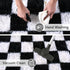 5x7 Rugs for Living Room Bedroom, ft Black and White Checkered Area Rug, Fluffy Soft Washable Carpet, Modern Non-Slip