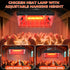POMINEL Heat Lamp for Chickens Chicks, Chicken Coop Heater with Adjustable Temp Hanging Height for Winter