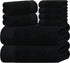 Tens Towels Pack of 8 Popcorn Textured Luxury Towels Set, 2 Extra