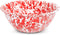 Crow Canyon Home Enamelware Serving Bowl - 1.5 quart, Red/White Splatter