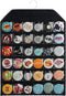 PACMAXI Wall Hanging Badge Button Pins Organizer Display Storage Stand for Up to 36 Pins (Black)