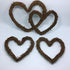 Amyzor Heart Shape Natural Grapevine Wreath Ring, DIY Craft Vines Base for Rustic Decor