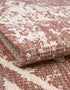 Unique Loom Outdoor Bohemian Collection Area Rug, Anthro, 2' x 5' 1" Runner, Rust Red/Ivory