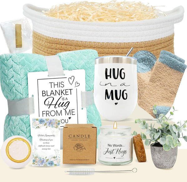 Sympathy Gift Baskets for Loss of Loved One, Bereavement Care Package for